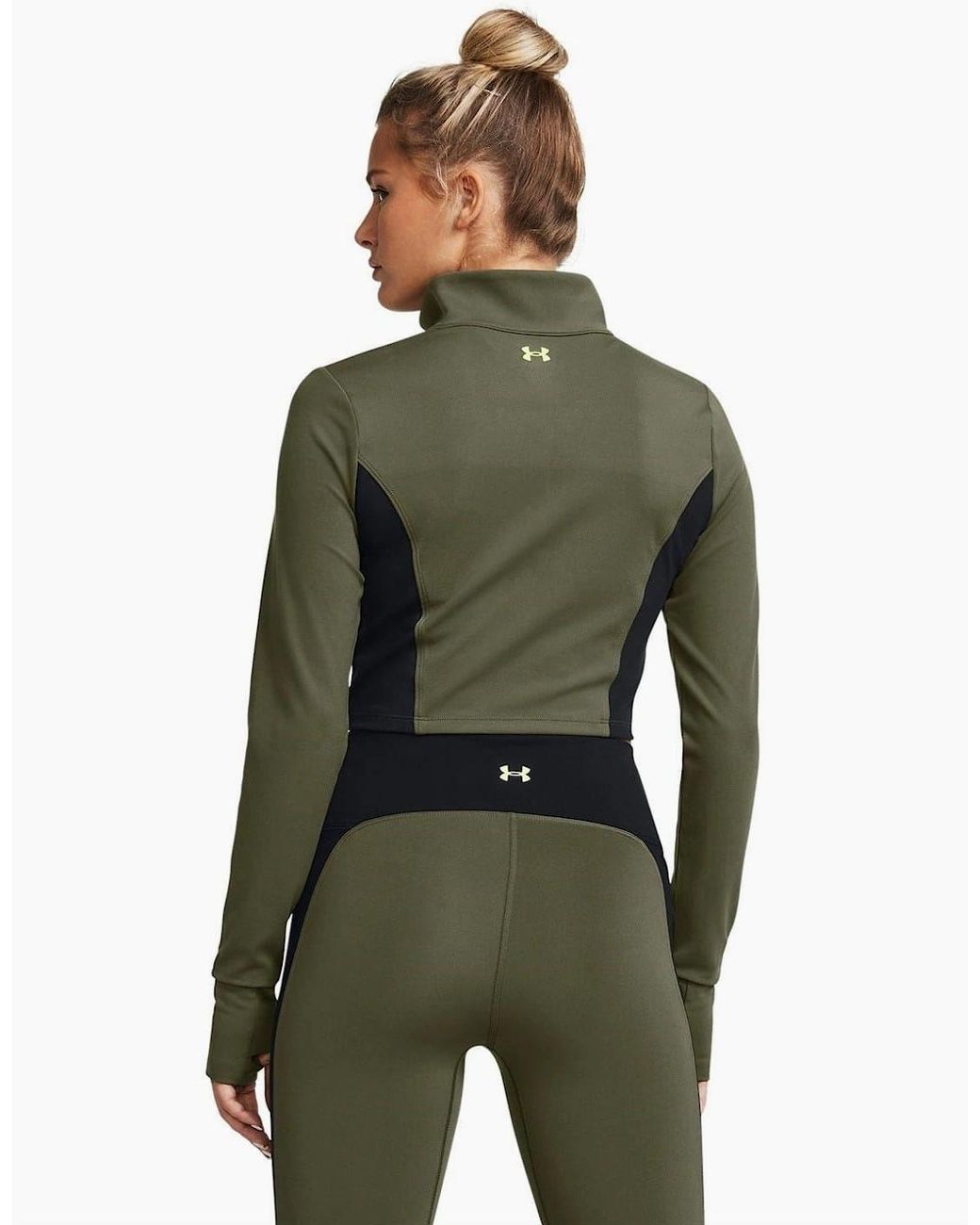 Under Armour Green Project Rock Cropped Gym Jacket
