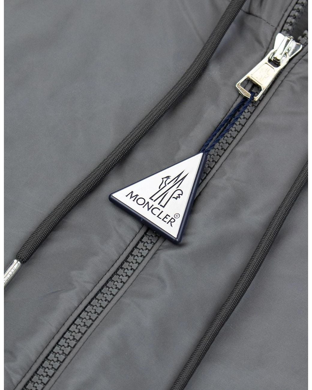 Moncler Gray Grimpeurs Hooded Jacket 93D for men