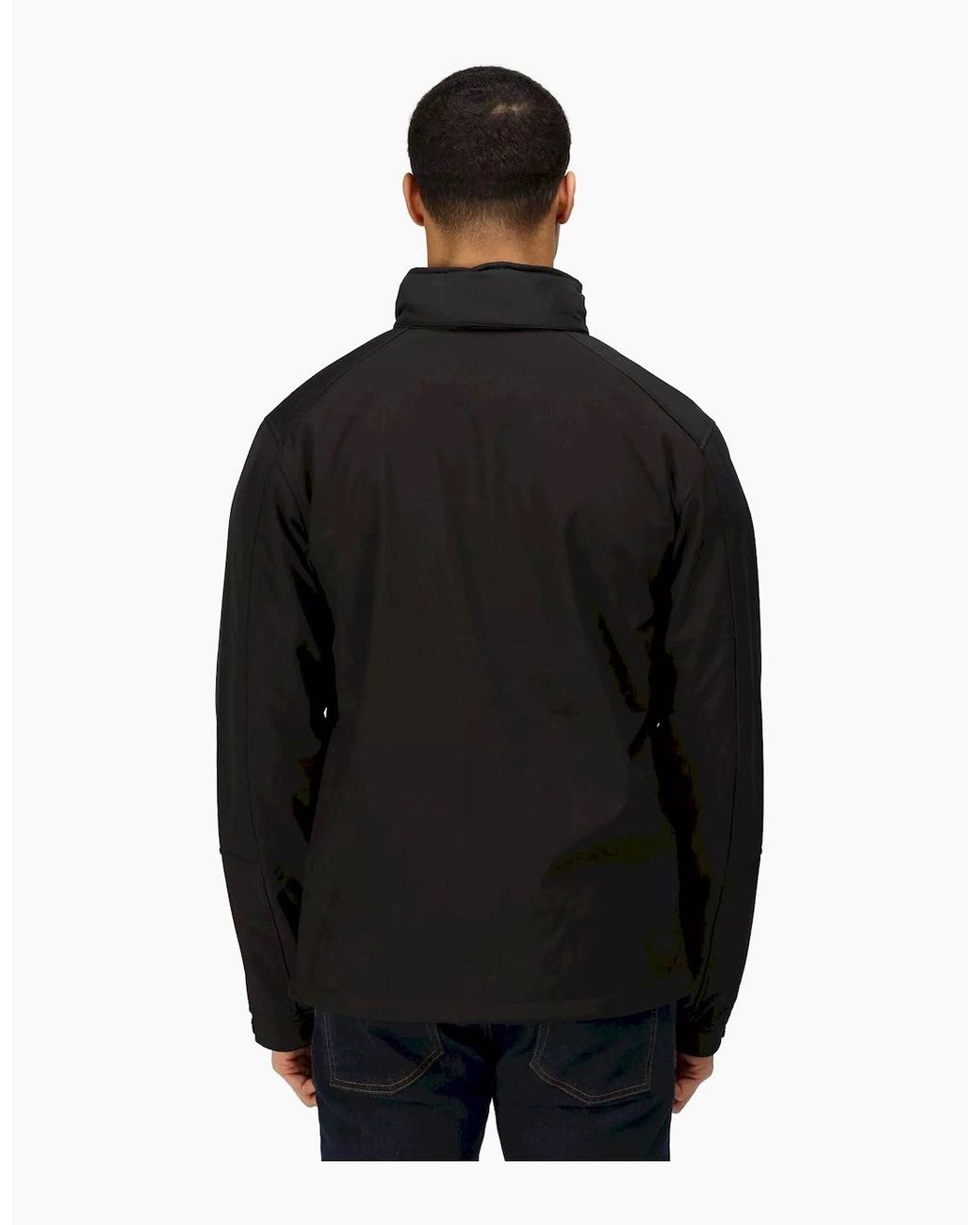 Regatta Black Hydroforce 3-Layer Membrane Waterproof Breathable Softshell Jackets for men