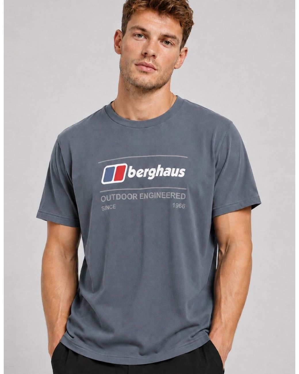 Berghaus Blue Outdoor Engineered Graphic T Shirt for men