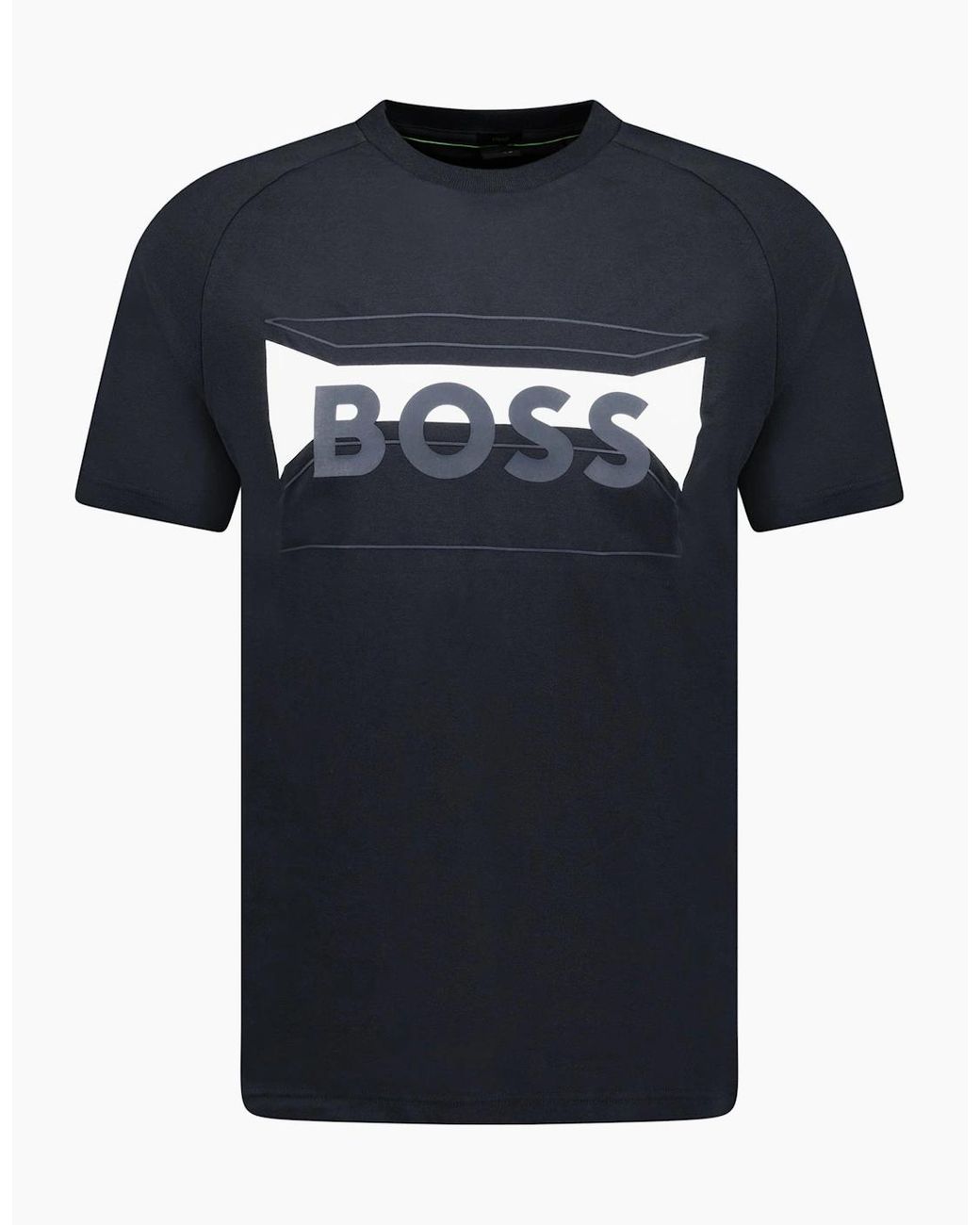 Boss Black Cotton-Blend Regular-Fit T-Shirt With Logo Artwork for men