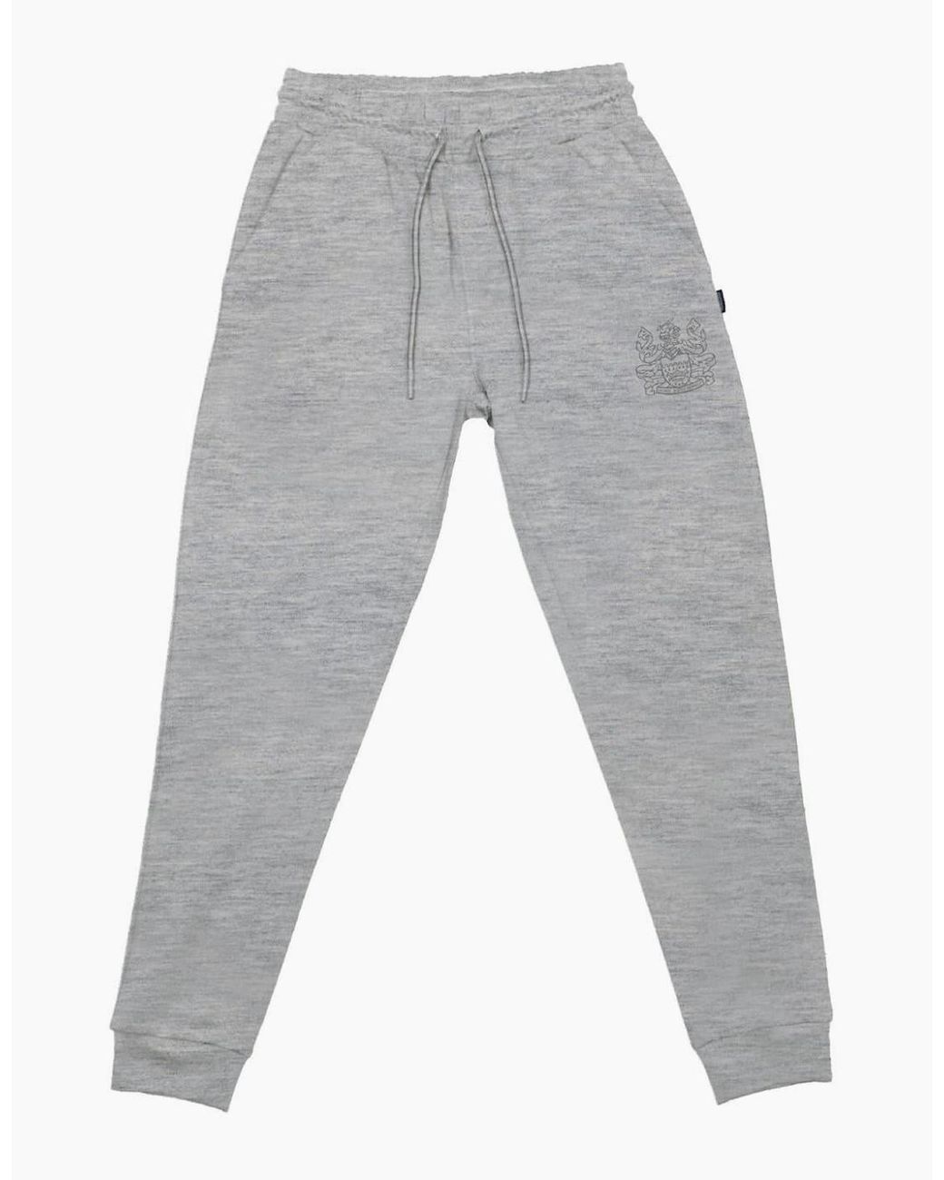Aquascutum Gray Heathered Slim Tapered Joggers for men