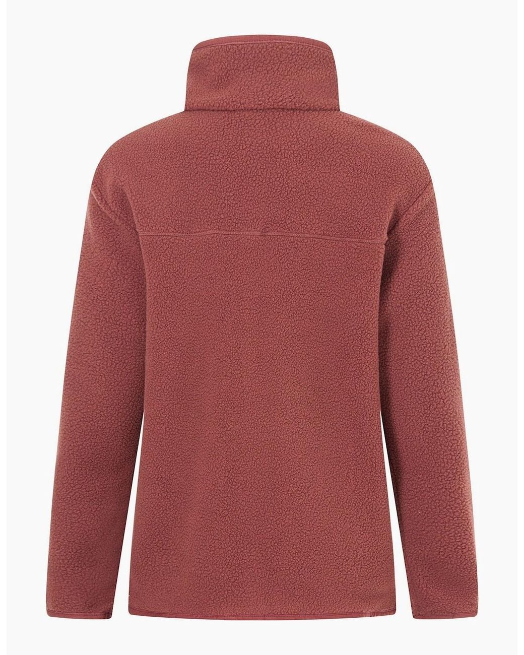 Regatta Red Ladies Frankie Borg Half Zip Fleece