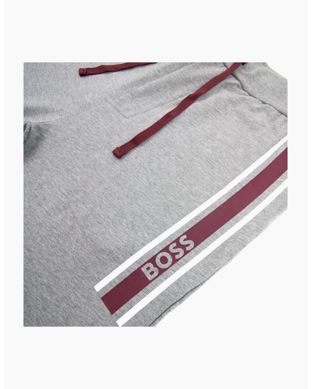 Boss Gray Authentic Side Stripe Logo Pants 033 for men