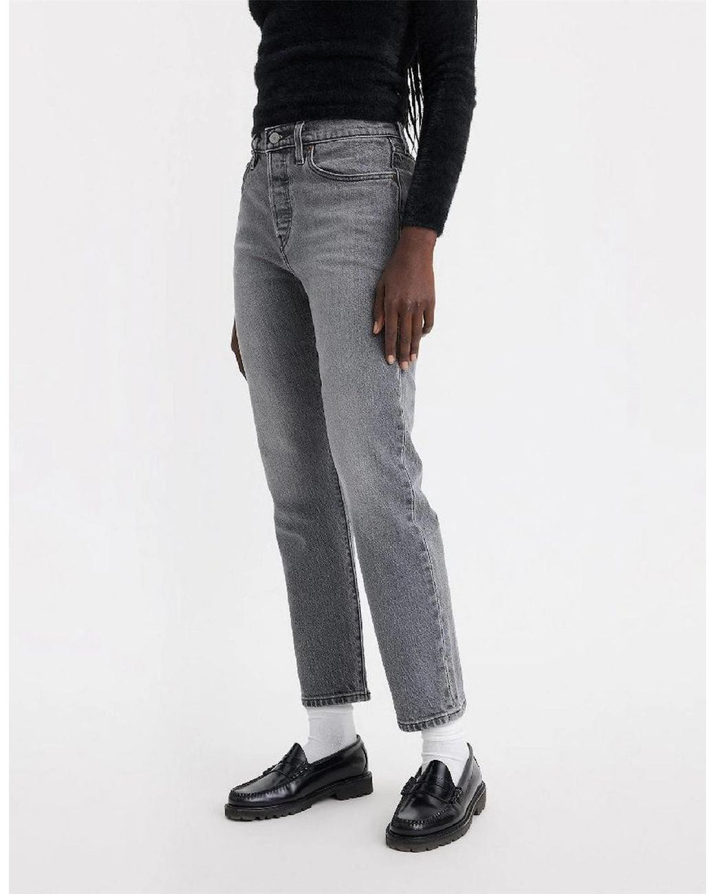 Levi's Gray Levi's Cropped Jeans