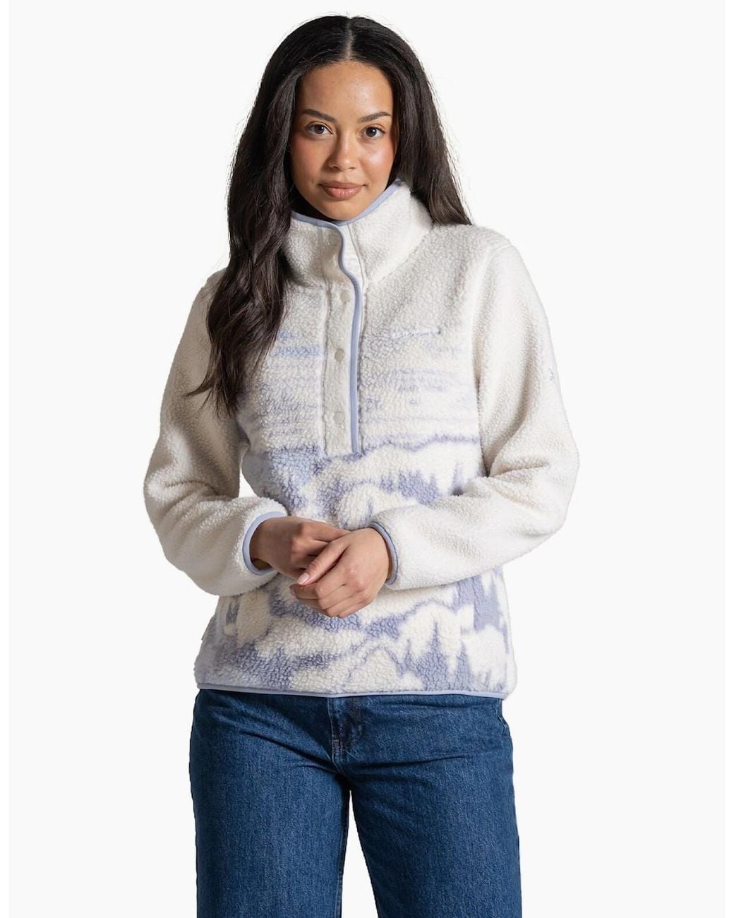 Craghoppers Blue Rosemary Ii Quick Dry Borg Half Zip Fleece