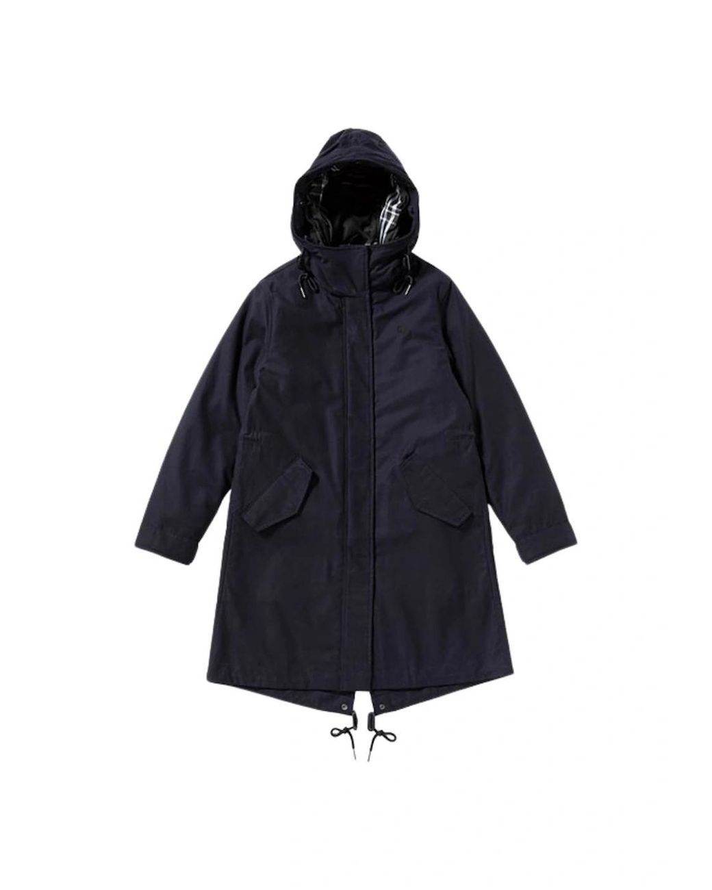 fred-perry-Navy-Hooded-Zip-In-