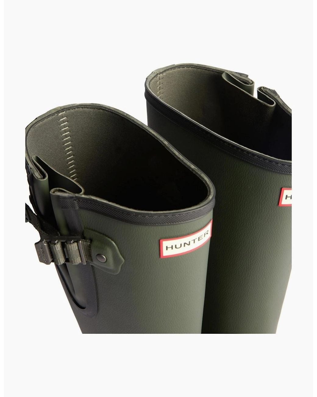 Hunter Green Field Downpour Wellingtons