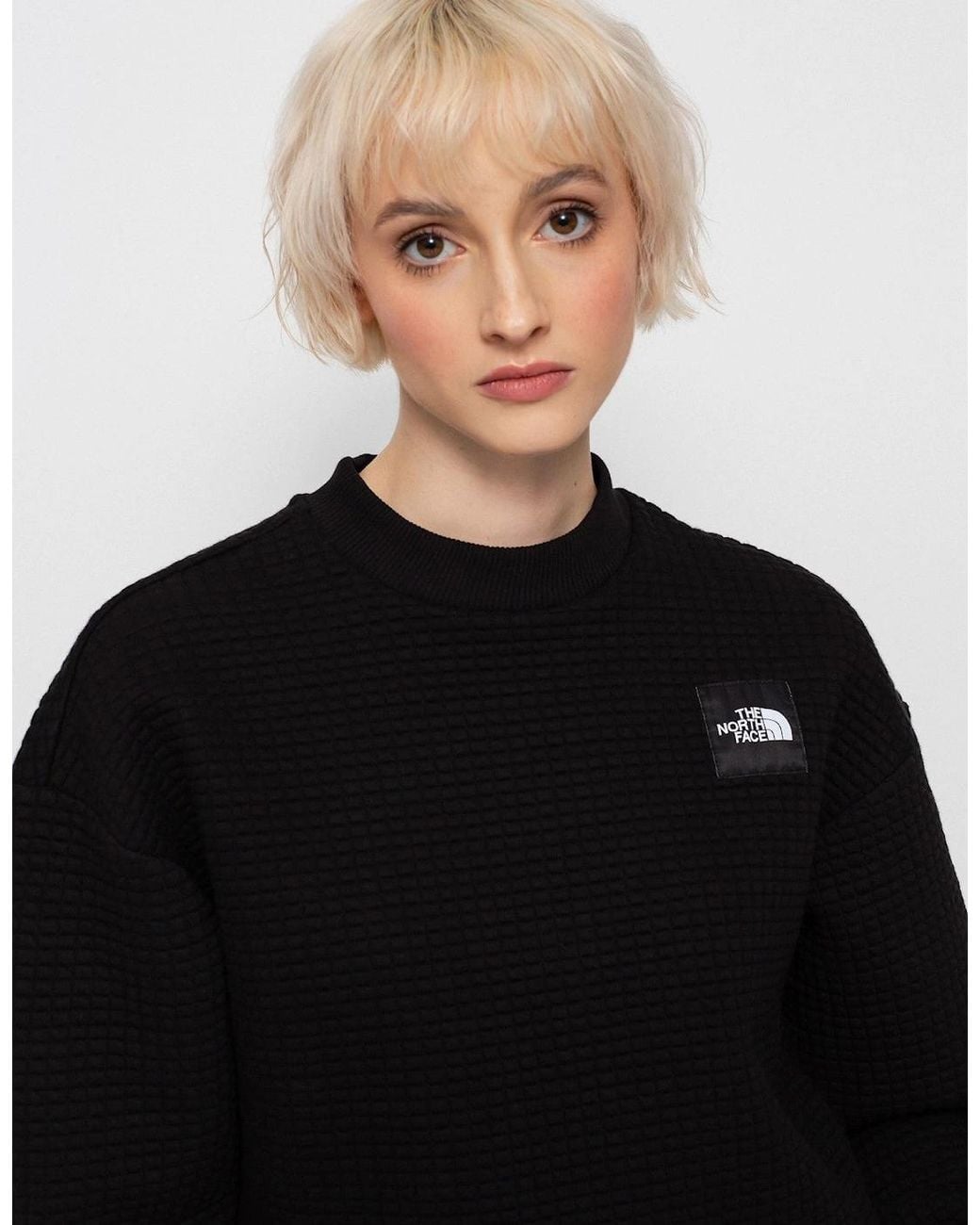 The North Face Black Mhysa Quilted Long Sleeve Cropped Tracksuit