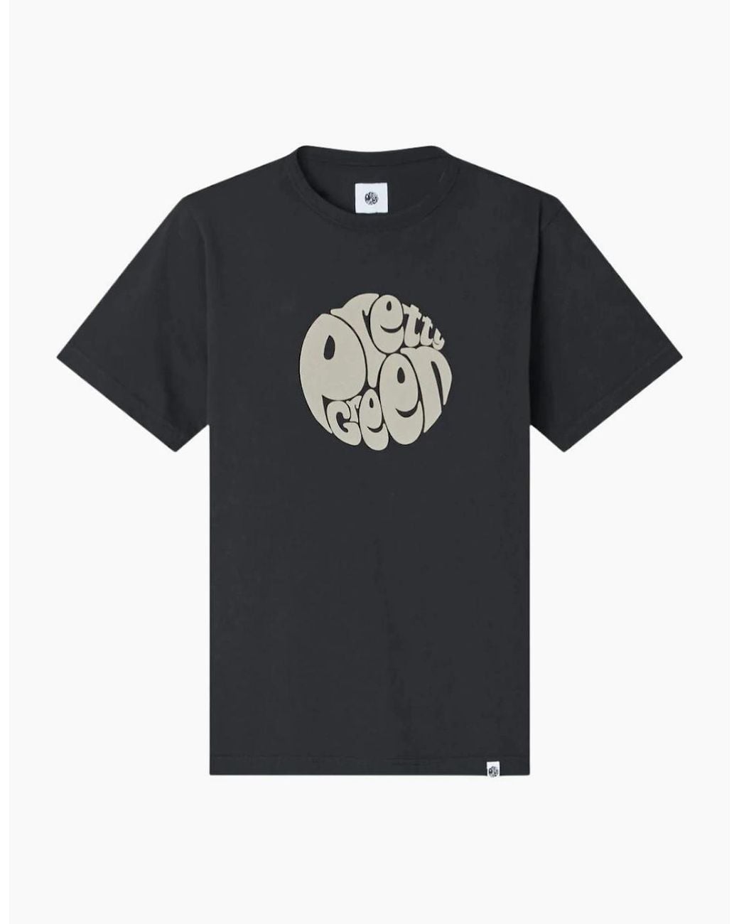Pretty Green Black Gillespie Ss T-Shirt for men
