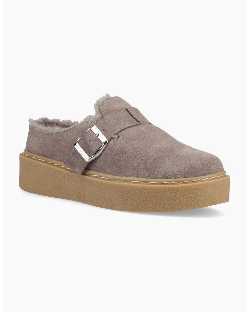 Hush Puppies Gray Blanche Mules Taupe