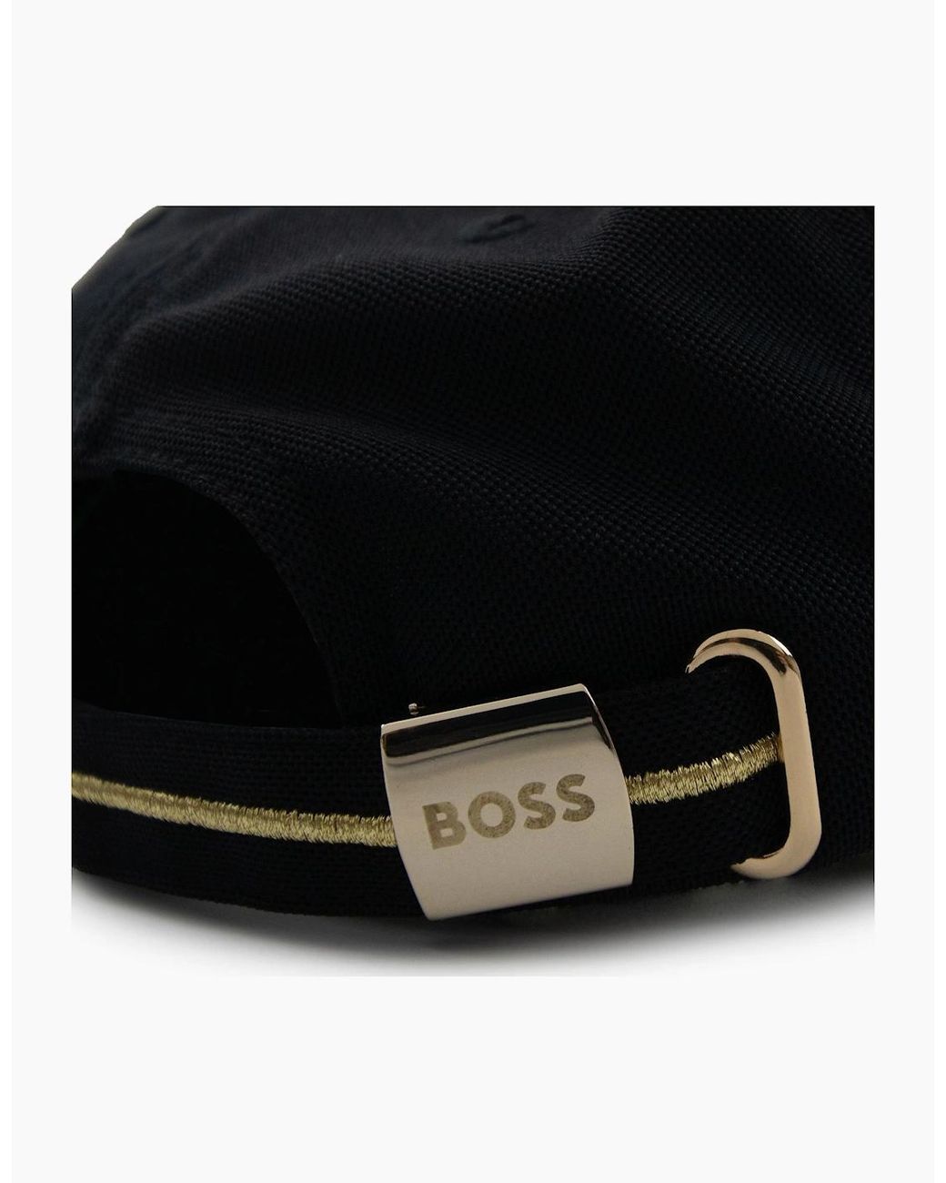 Boss Black Knitted-Piqué Six-Panel Cap With Embroidered Logo 003 for men