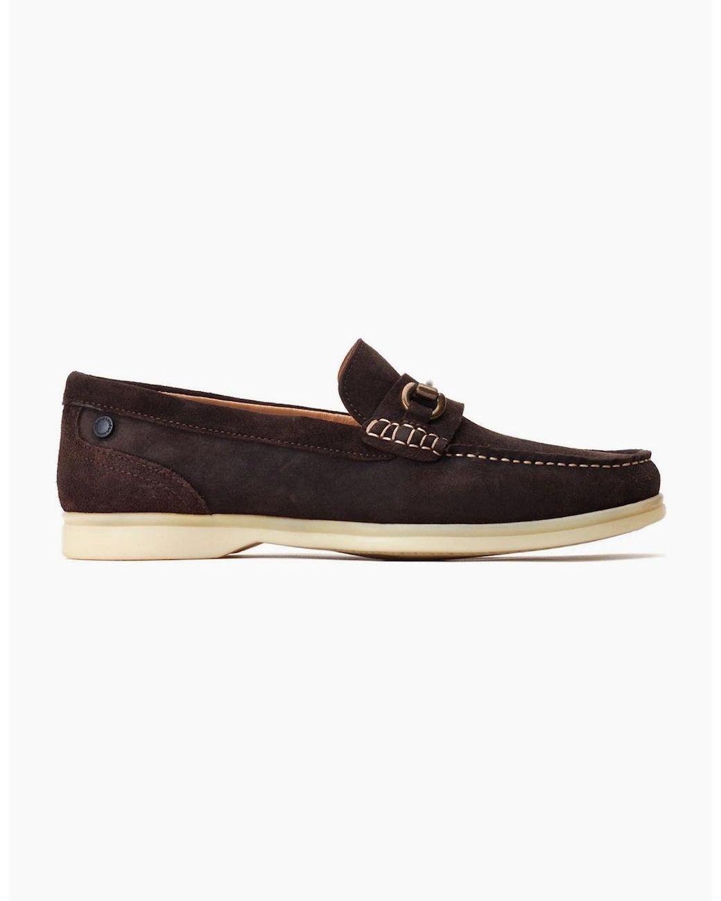 Base London Brown Snapper Loafers for men