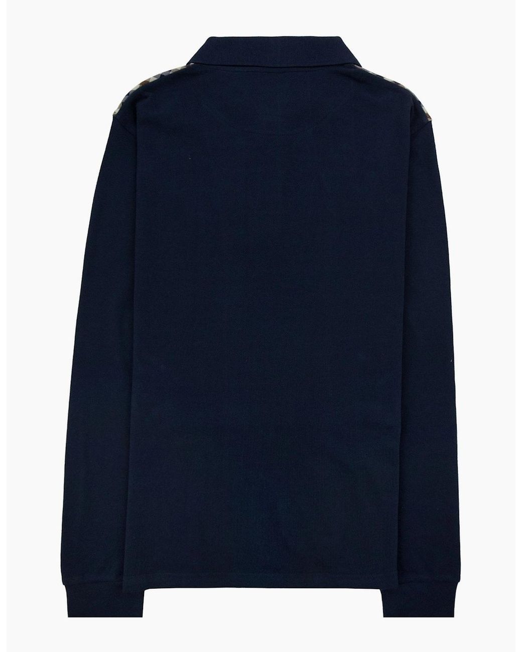 Aquascutum Blue Stripes Piquet L/Polo 11 for men