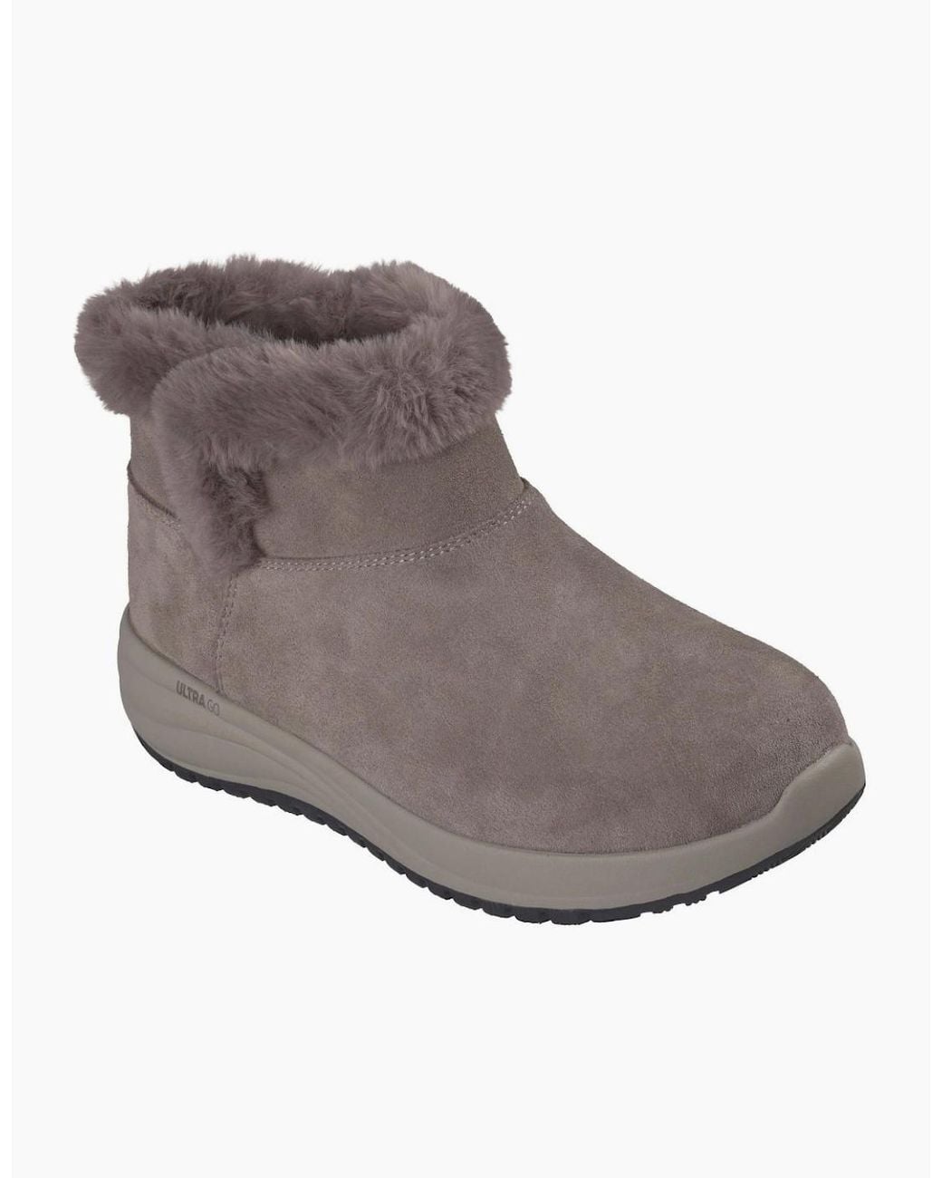 Skechers Gray On-The-Go Stellar Cozy Step Ankle Boots