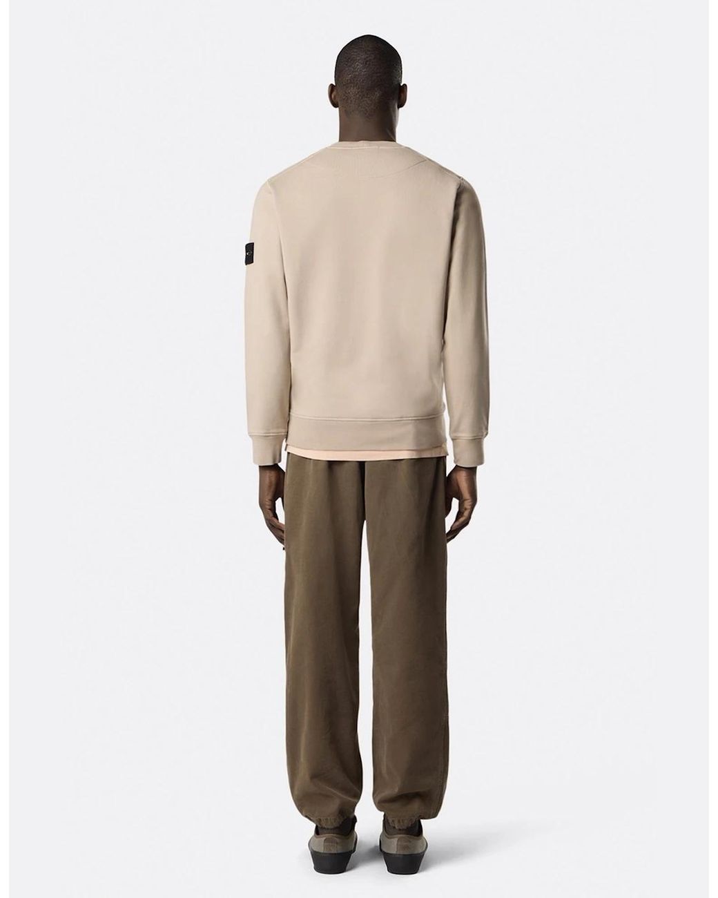 Stone Island Natural S0051 Compass Sweatshirt Sage for men