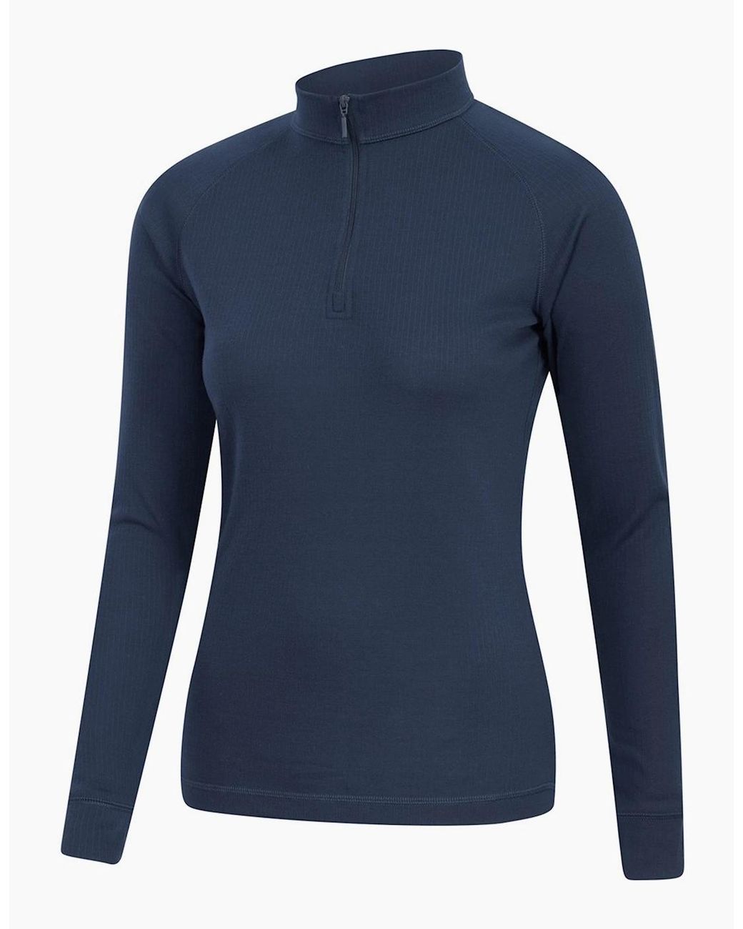 Mountain Warehouse Red Ladies Talus Zip Neck Long-Sleeved Thermal Top