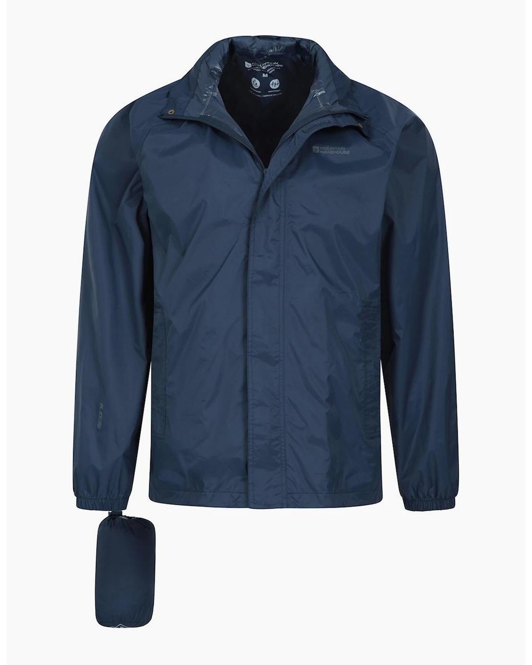 Mountain Warehouse Blue Pakka Ii Waterproof Jacket for men