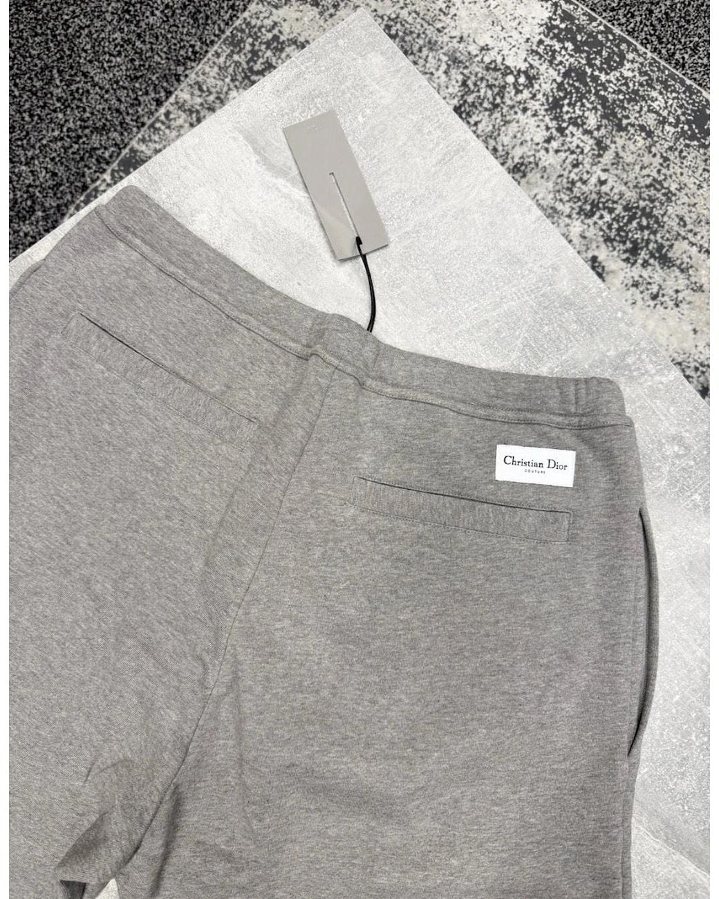 Dior Gray Tailored Track Pants Heather