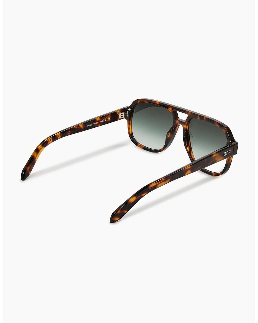 Off-White c/o Virgil Abloh Brown Off Forks Sunglasses for men