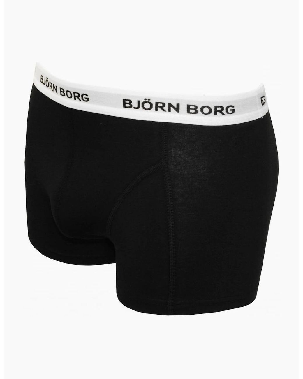 Björn Borg Black 3-Pack Waistband Boxer Trunks for men