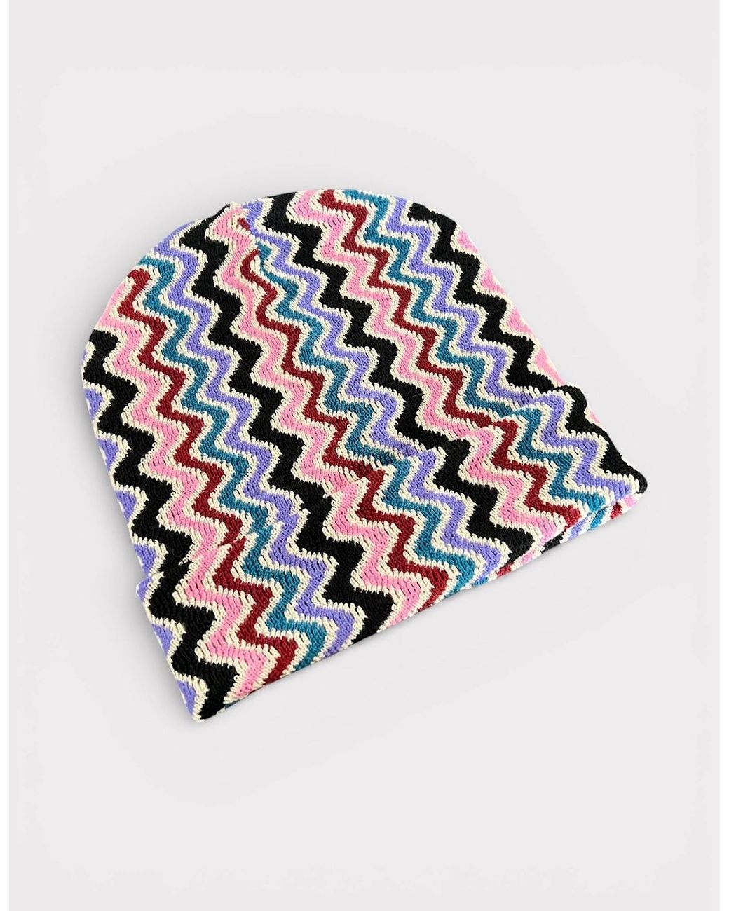 Missoni Blue Zigzag Beanie Multi