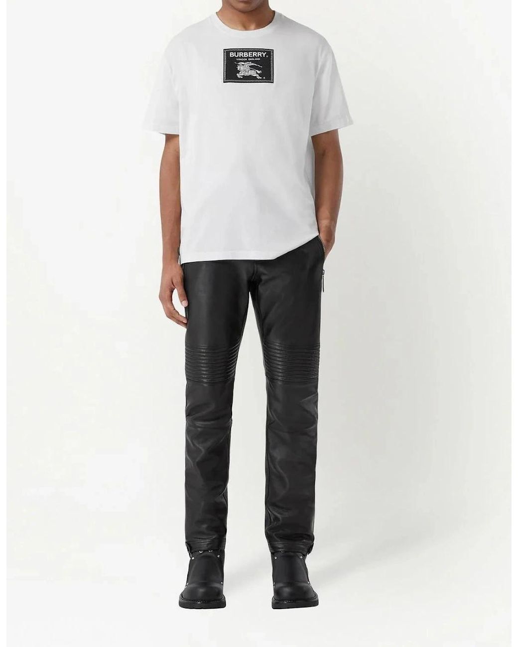 Burberry White Prorsum Label T-shirt for men