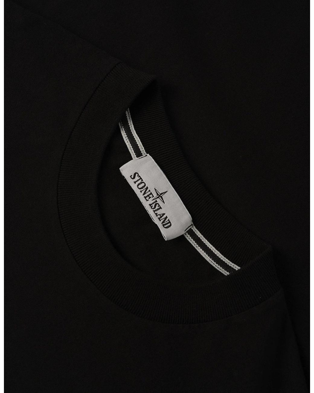 Stone Island Black Branded 2100033 T-Shirt for men