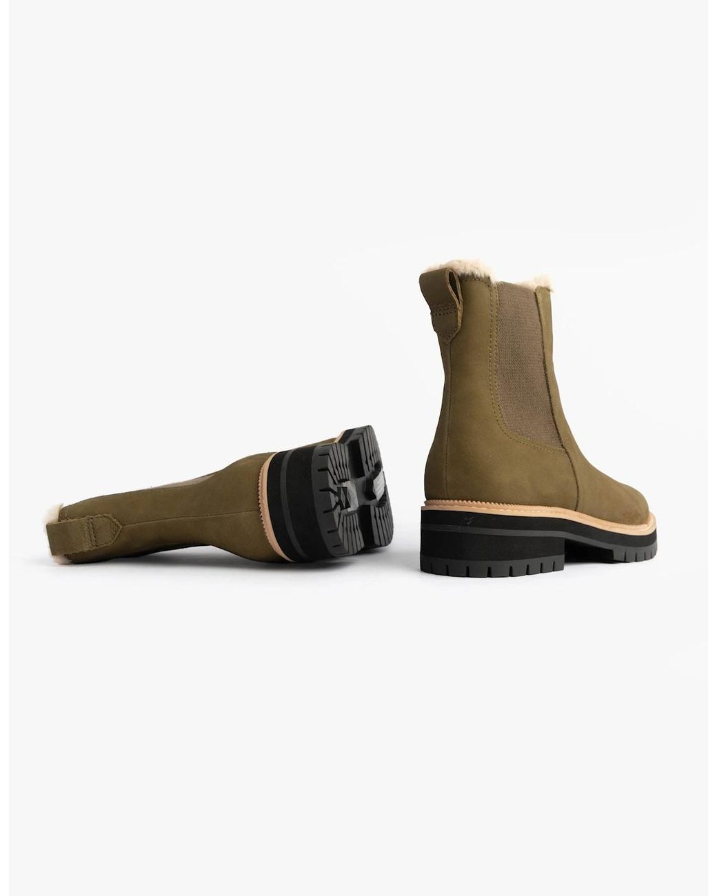 TOMS Green Bennet Ankle Boots