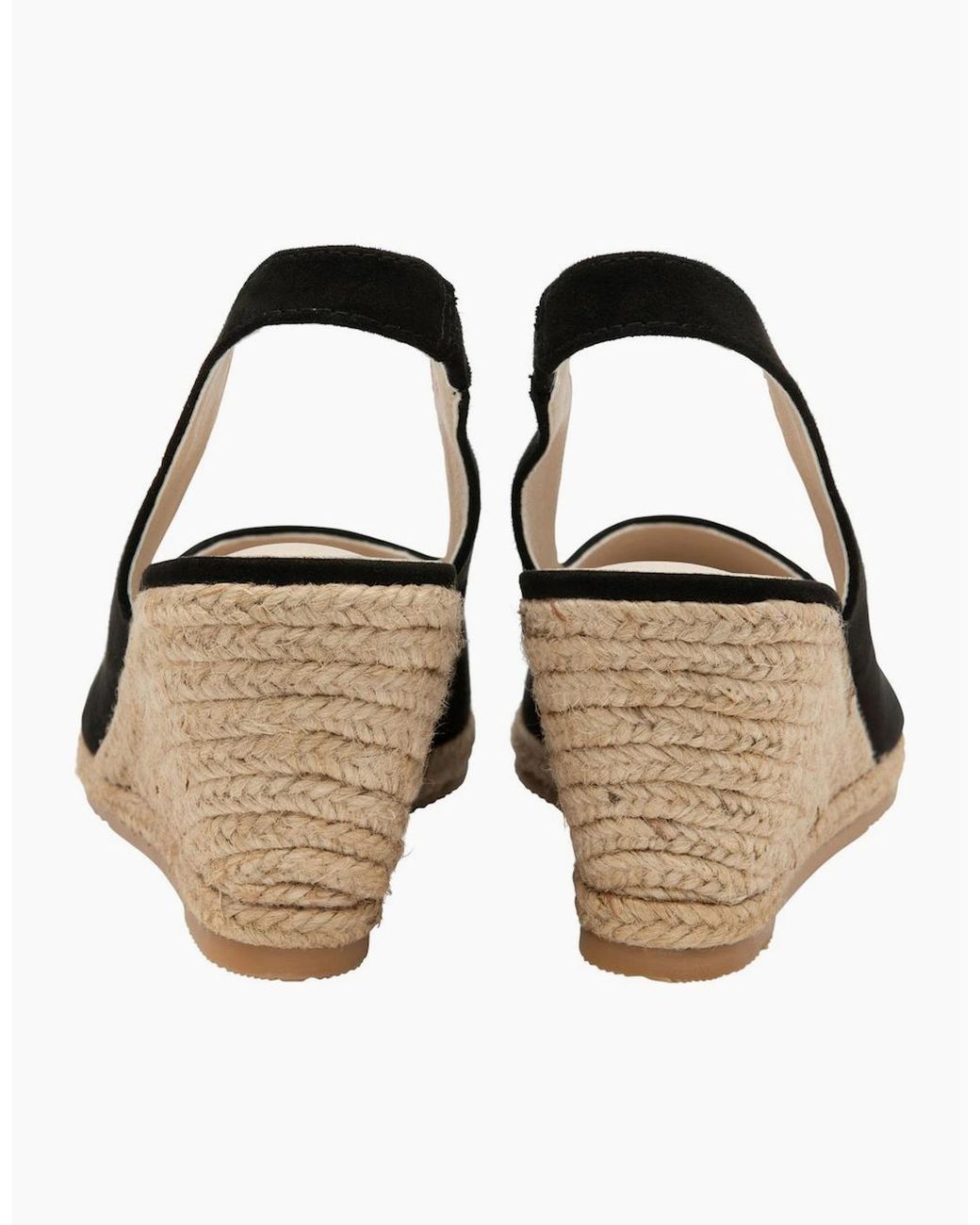 Lotus Black Gigi Espadrille Wedges