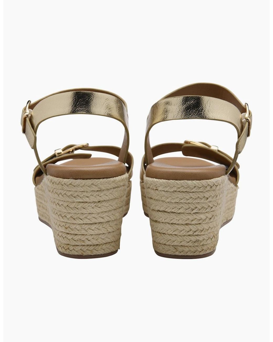 Lotus Metallic Emeia Wedge Sandals