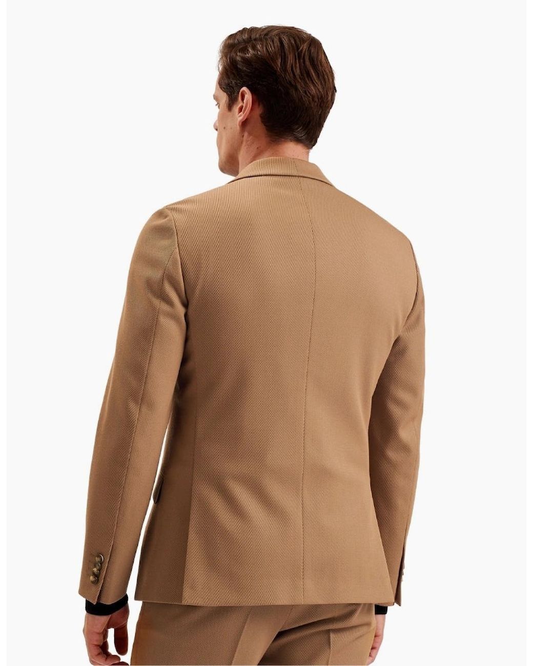 Ted Baker Brown Nalfanj Cavalry Twill Sb2 Tan Blazer Jacket for men