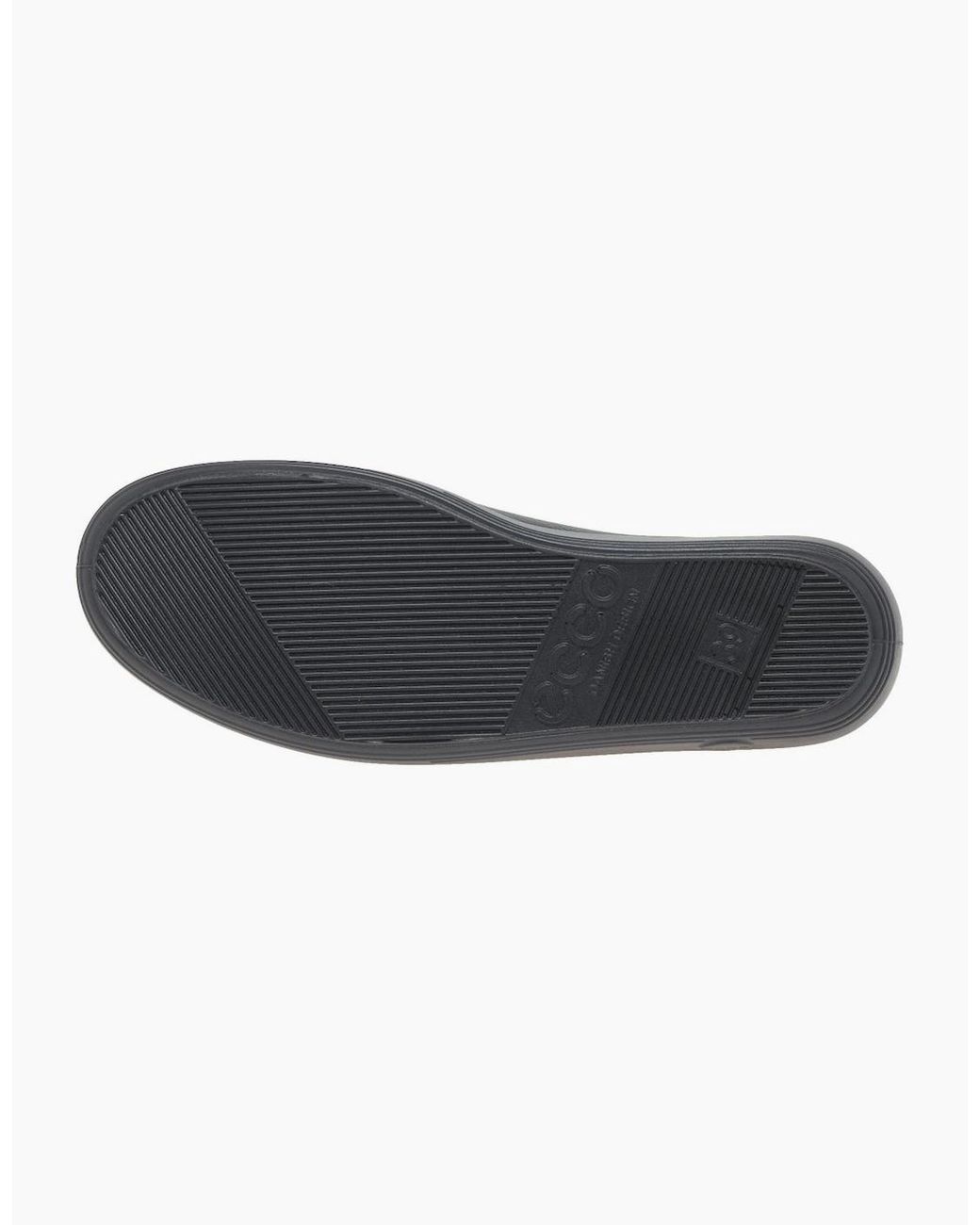Ecco Black Soft 2 Lace Casual Shoes