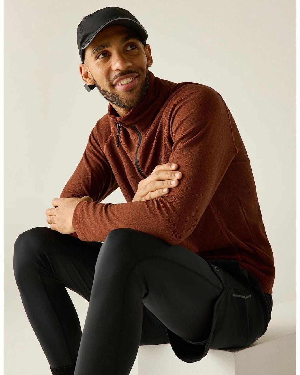 Regatta Red Great Outdoors Montes Funnel Neck Fleece Jumper for men