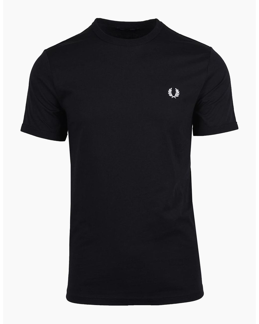 Fred Perry Black Ringer T-Shirt for men