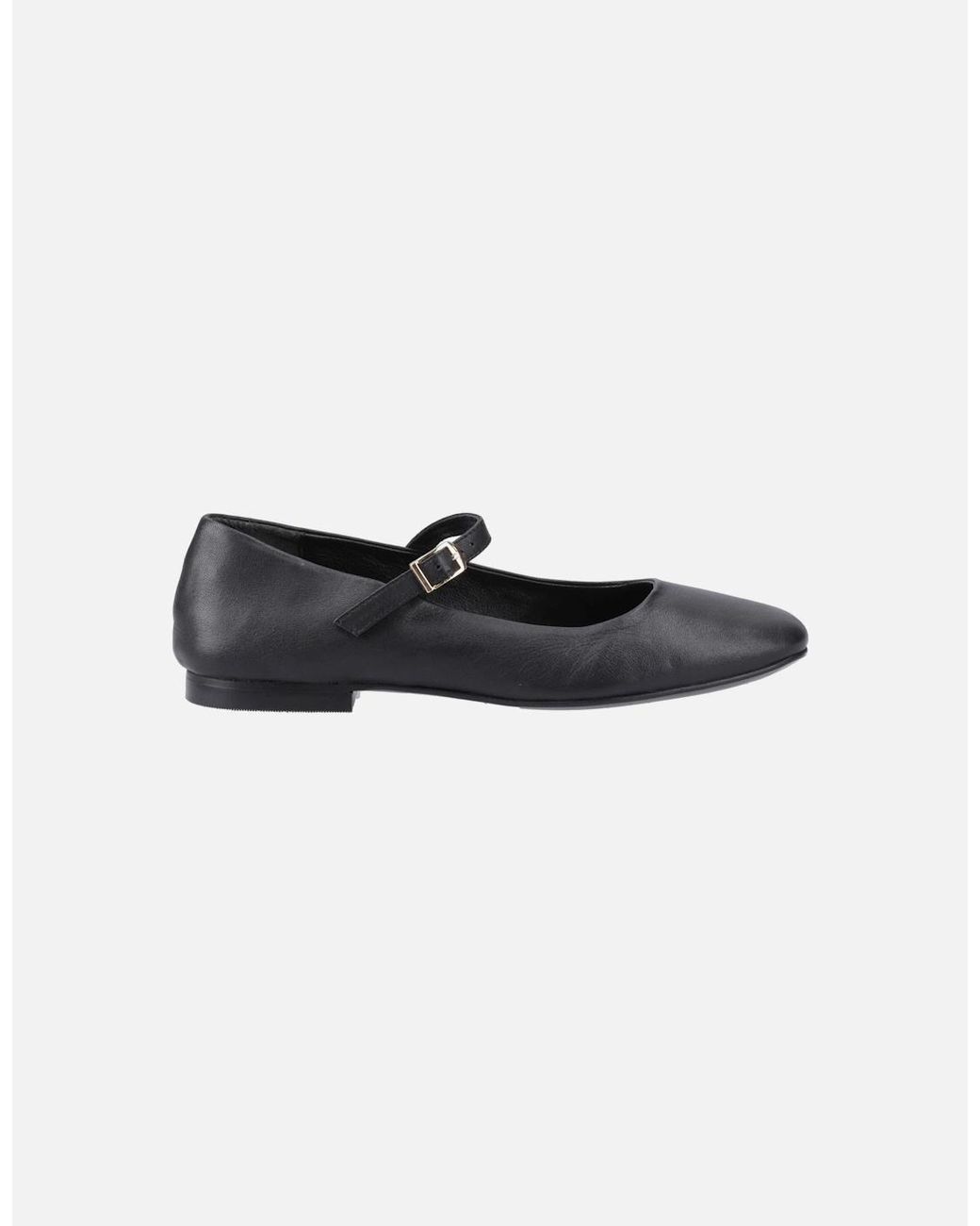 Hush Puppies Black Pasha Leather Leather Shoes