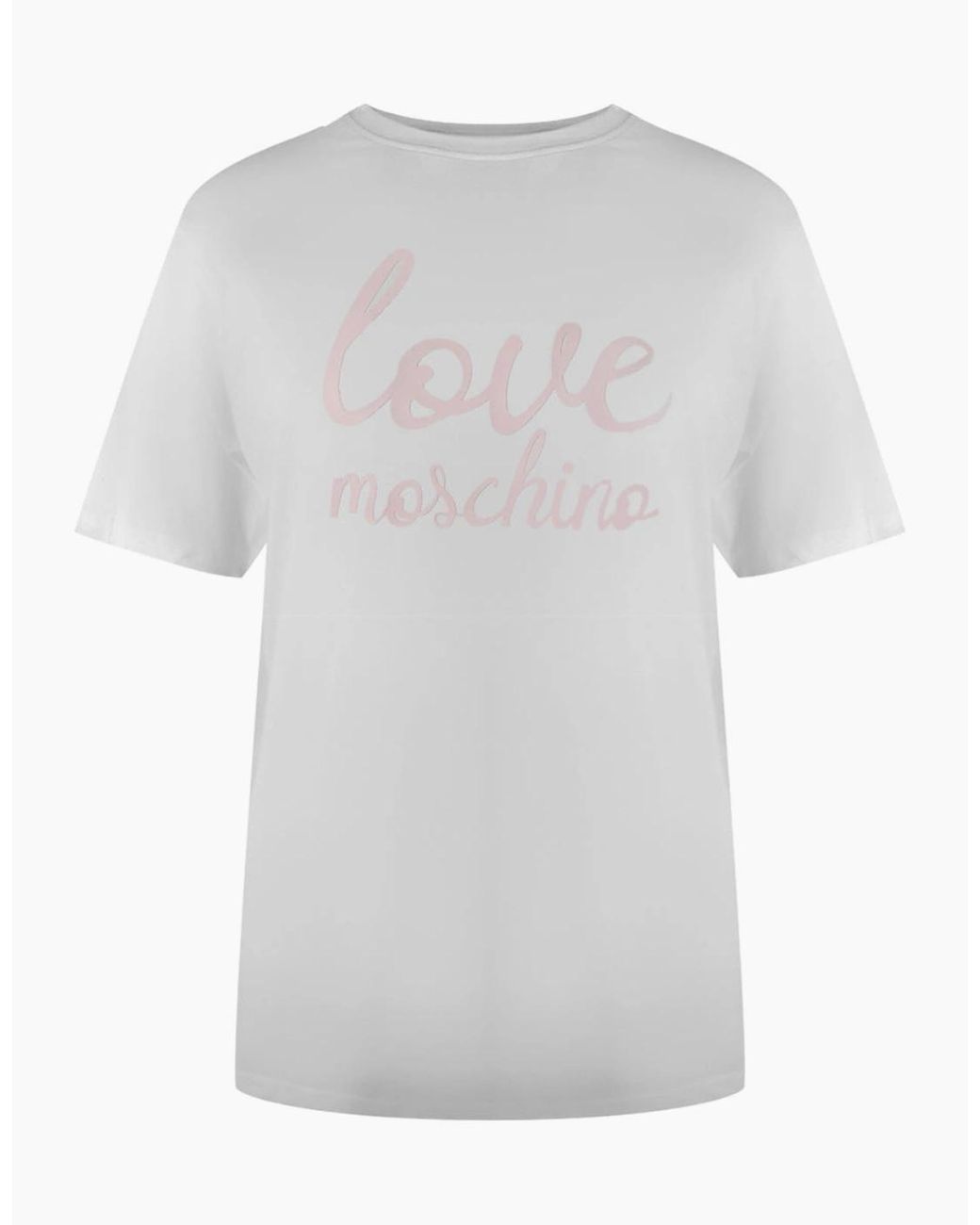 Love Moschino White Bold Logo T-Shirt