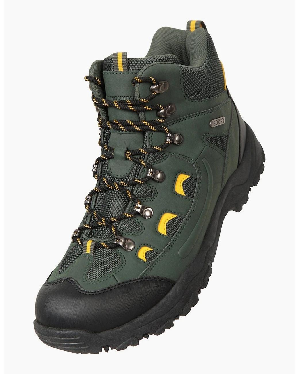 Mountain Warehouse Black Adventurer Waterproof Hiking Boots for men