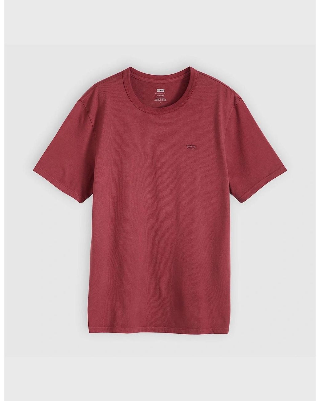 Levi's Red Levi's Crew Neck Short Sleeve Regular Fit T-Shirt for men