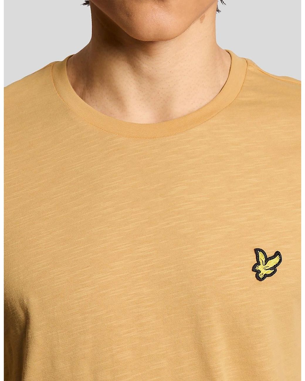 Lyle & Scott Blue Fine Cotton Slub T-Shirt for men