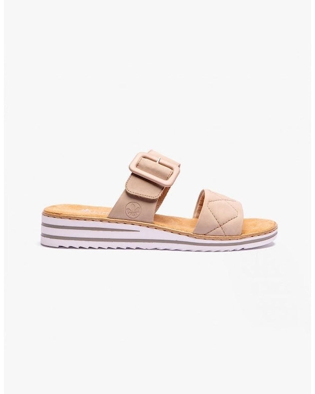 Rieker Pink V0694 Mule Sandals