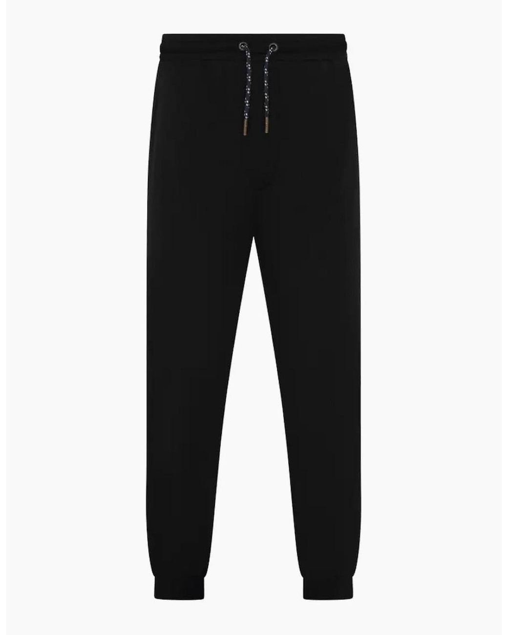 Ted Baker Black Waffle Long-Sleeve Top & Joggers Lounge Set for men
