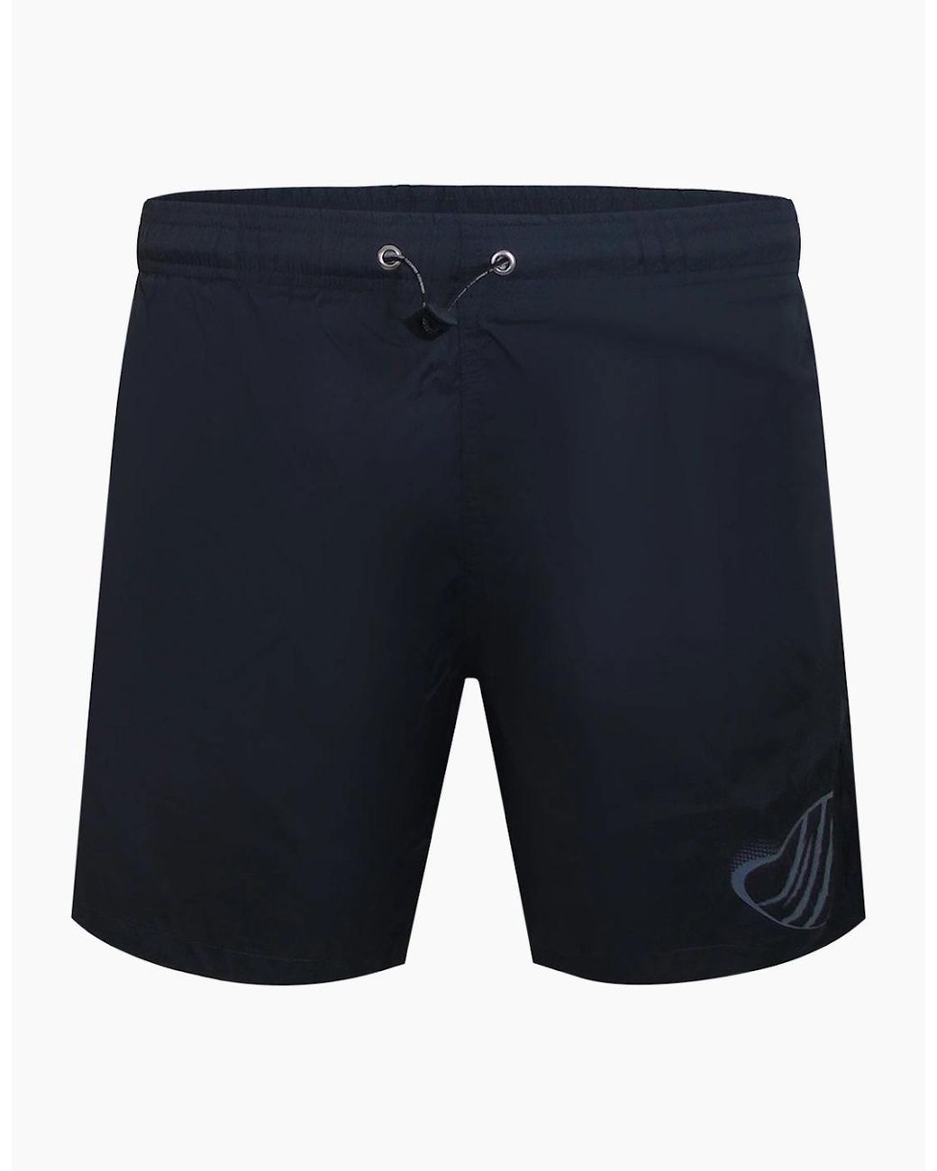 Philipp Plein Blue Plein Sport Monotone Logo Dark Swim Shorts for men