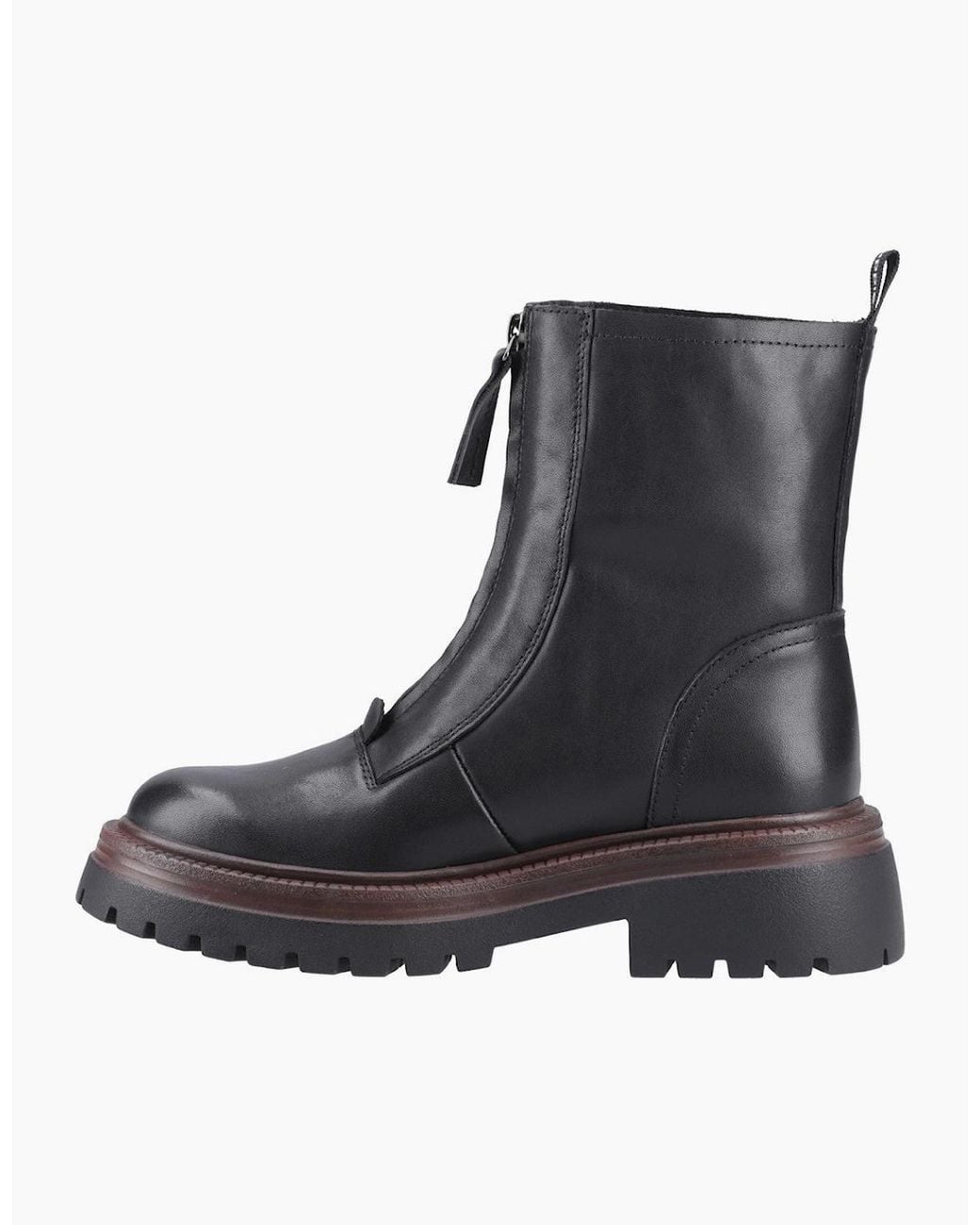 Hush Puppies Black Roxanna Zip Boot Ankle Boots