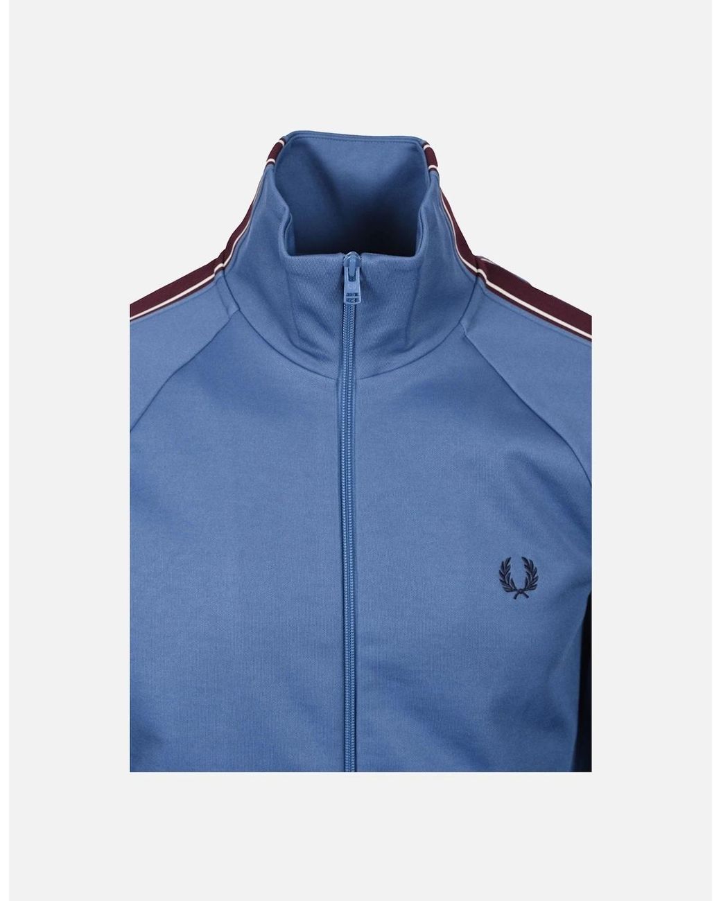 Fred Perry Blue Tramline Track Jacket for men