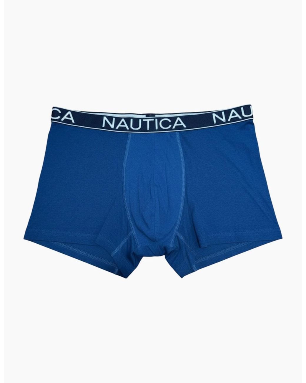 Nautica Blue Boxer Briefs Soft Stretch Cotton Rich 4X Pack Underwear Gift S-Xl for men