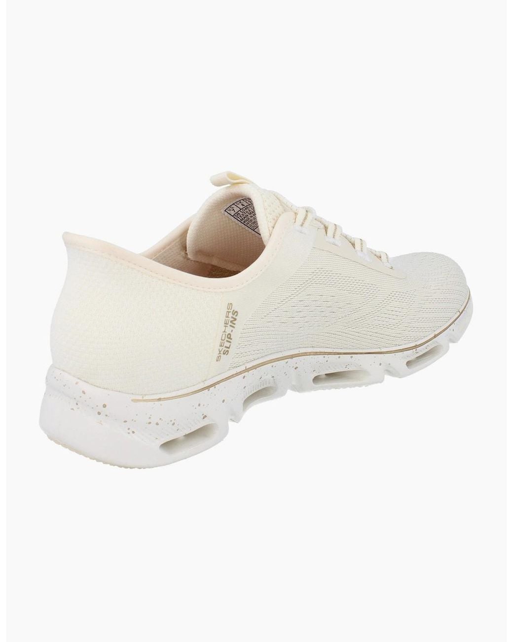 Skechers White Slip Ins Glide Step Gratify Pace Trainers 104610 Shoes Ntgd