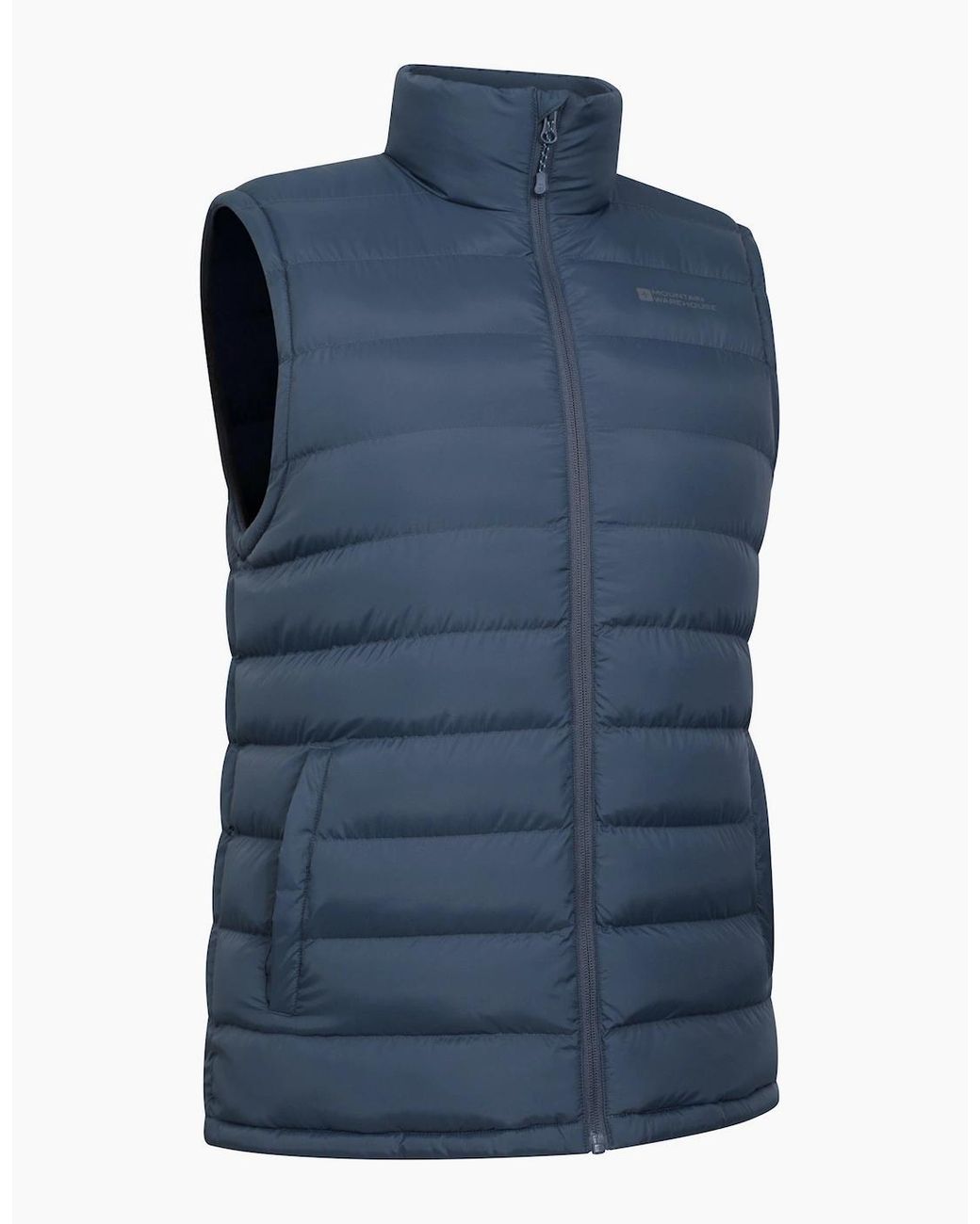 Mountain Warehouse Blue Seasons Faux Fur Lined Padded Gilet for men