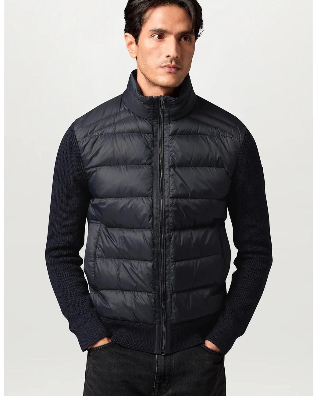 Belstaff Blue Compound Hybrid Cardigan for men