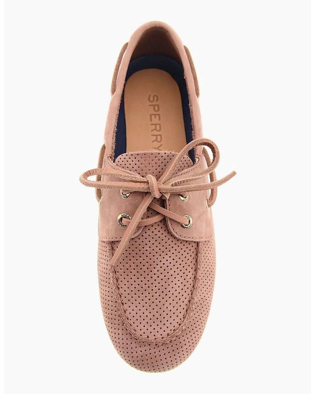 Sperry Top-Sider Pink Sperry Slim Boat Shoe Leather Amaretto Boat Shoes